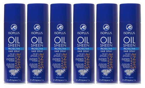 Isoplus Oil Sheen Hairspray 11oz. Aero (6 Pack)