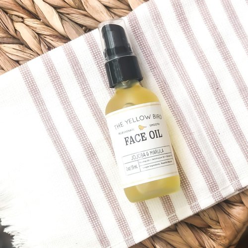 Yellow Bird Nourishing Face Oil - All Natural Hydrating, Anti Aging Facial Serum. Includes Jojoba, Marula, Primrose, & Rosehip for Restoring Skin