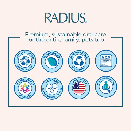 RADIUS Totz Toothbrush Extra Soft Brush BPA Free & ADA Accepted Designed for Delicate Teeth & Gums for Children 18 Months & Up - Purple Pink Coral - Pack of 3