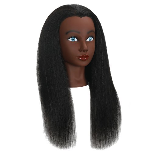 LECIPO 30 Inch100% Real Human Hair Mannequin Head with Stand Manikin Cosmetology Doll Training Head for Hairdresser Practice Braiding Styling Curling Cutting Display