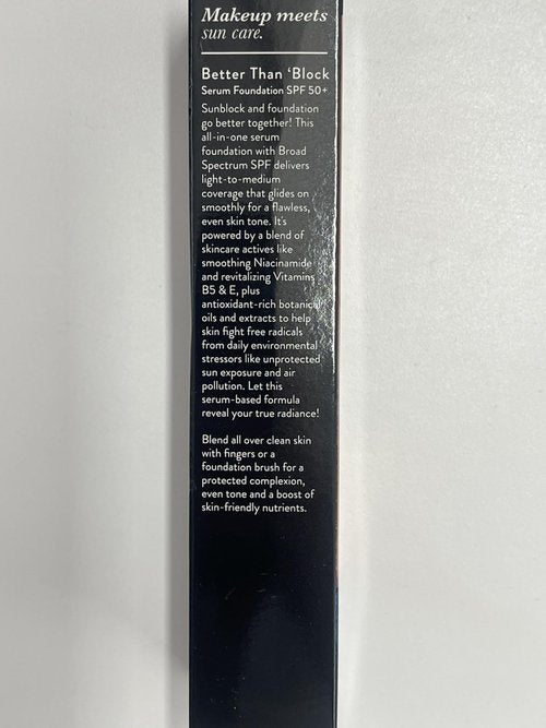 LAURA GELLER NEW YORK Better Than ‘Block Skincare-Infused Serum Foundation with Broad Spectrum SPF 50+, Light