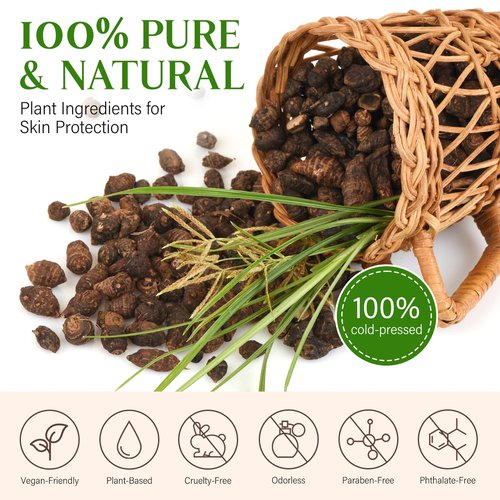 GOGIFTGO Cyperus Rotundus Oil,Cyprus Rotundus Oil for Hair Removal,Cyperus Oi-l Natural, Soothing and Gentle,Reducing Body Hair Growth,Smooth Skin & Hair Removal,60ml (2pcs)