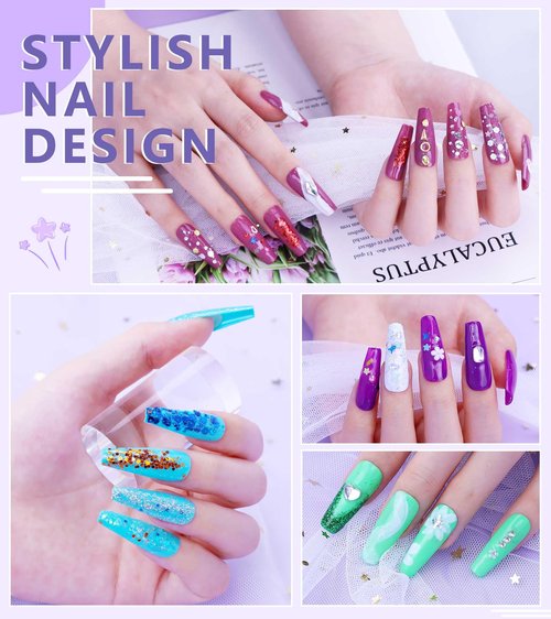Acrylic Nail Kit With Everything For Beginners, Professional Nail Starter Kit , 24 Color Glitter Acrylic Powder and Liquid Monomer Set, Nail Glitter And DIY Nail Art Tools