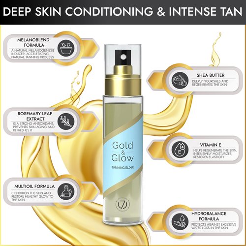 Dry Tanning Oil Spray, Tan Accelerator, For Indoor Tanning & Beach Use - 3.4 Fl Oz