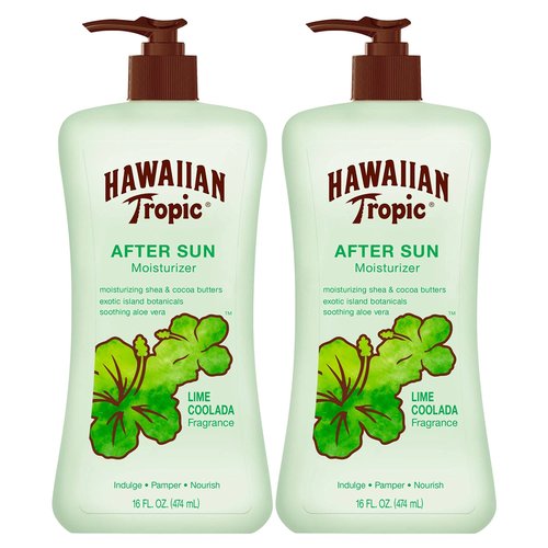 Hawaiian Tropic Sheer Touch Ultra Radiance SPF 50 Sunscreen Twin Pack with Lime Coolada After Sun Lotion Twin Pack