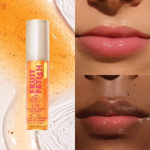 Milani Fruit Fetish Lip Oil Collection - 4 Pack Bundle - Strawberry Melon, Raspberry Peach, Cherry Lime & Passionfruit Coconut