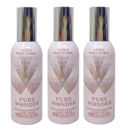 Bath & Body Works Pure Wonder Lot of 3 Concentrated Room Spray 1.5 oz Each (Pure Wonder) 1 Count (Pack of 3)