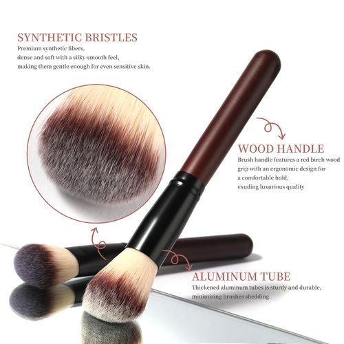 Yasingsi Makeup Brushes Set 26-Piece Makeup Brushes Premium Synthetic Foundation Powder Concealer Blush Eyeshadow Contour Professional Makeup Brush Set with 2 Brush Bags