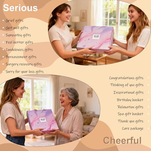 Get Well Gifts for Women,12pcs Self Care Box,Spa Care Package,Grief,Sympathy,Thinking of You Basket for Mom Her Sister Best Friend Wife Girlfriend (Warmth and Massage A)