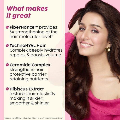 PLIX - THE PLANT FIX - Hibiscus Bond Repair Shampoo (200ml) + Conditioner (175ml) | Repairs Molecular Structure & Reduces Breakage | FiberHance & TechnoHYAL Hair Complex