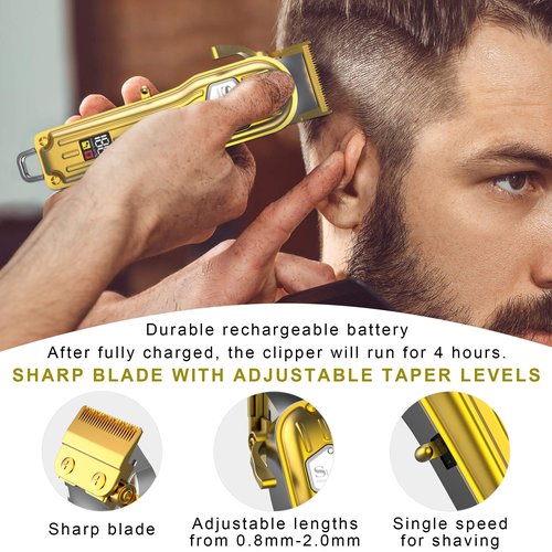SURKER Hair Clippers for Men - Barber Hair Cut & Beard Trimmer Grooming Kit - Professional Rechargeable Cordless Quiet