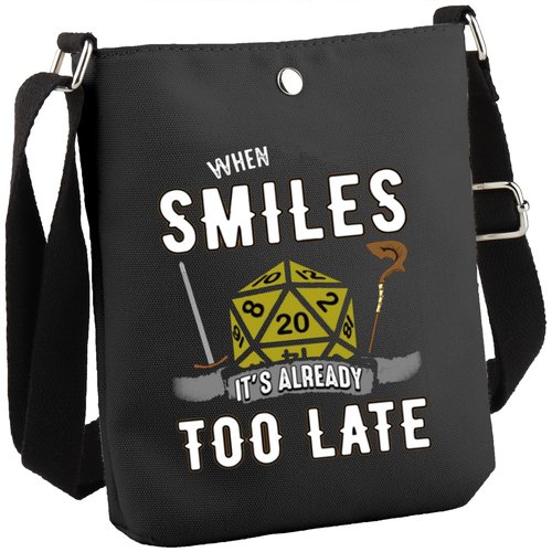 GJTIM Novelty DandD Game Dice Pouch When The Smiles It's Already Too Late Accessory Pouch Bag (SMILES CB)
