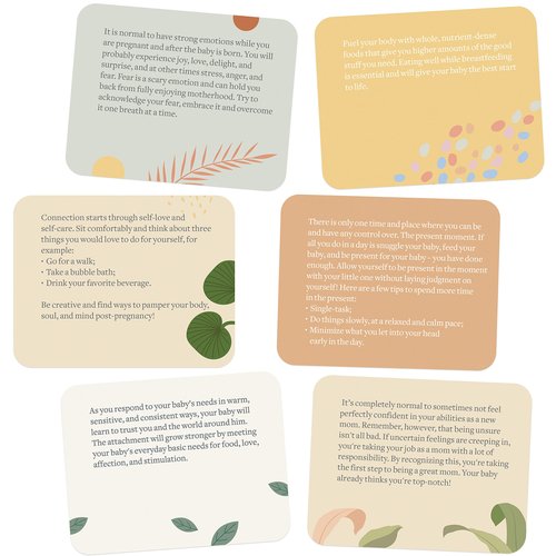 Lulu & You New Mom Affirmation Cards - Gifts for New Moms, New Mama Affirmations - New Mom Essentials Set, Affirmation Cards for Moms - 25 Empowering Postpartum Affirmation Cards