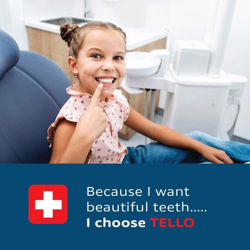 TELLO 4480 Adult or Child Ultra Soft Swiss Toothbrush with Smaller Head for Gentle Cleaning with Ergonomic Handle, 3 Count