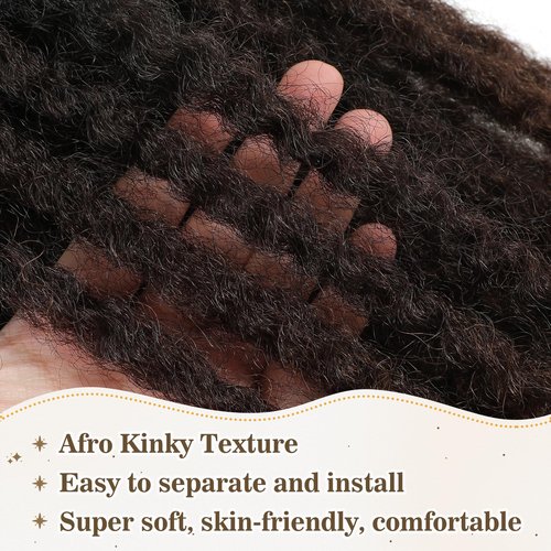 Marley Twist Braiding Hair 18 Inch Marley Hair Ombre Cuban Twist Hair 8 Packs Afro Kinky Curly Twist Crochet Hair Long Marley Twist Hair Extension (18 Inch, 1B/4/30)