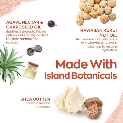 Hanalei Clear Lip Treatment Bundle (Full-Size and Travel-Size 3 Pack) | Made with Kukui Oil, Shea Butter, Agave, and Grapeseed Oil, Soothe Dry Lips (Cruelty free, Paraben free)