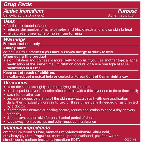Stridex Daily Care Acne Pads with Salicylic Acid, Maximum Strength, 90 ea - 2pc