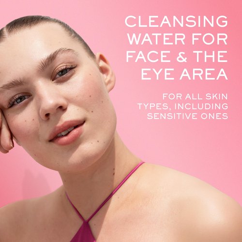 Nuxe Very Rose 3-in-1 Micellar Water, Soothing Facial Cleanser and Makeup Remover, with Rose Extract for Face & Eyes, 6.7 Fl Oz