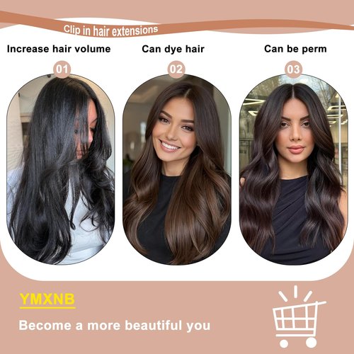 Clip In Hair Extensions Real Human Hair 12Inch 120g 100% Remy Human Hair Extensions Clip Ins Invisible Seamless Straight Human Hair Clip In Extensions 7pcs Double Weft Natural Black
