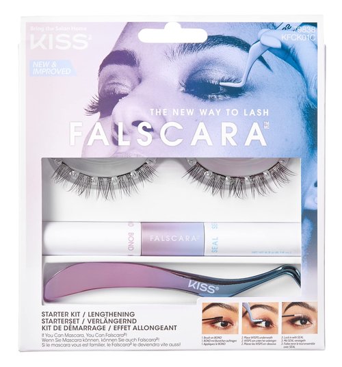 Kiss Falscara Eyelash Starter Kit Lengthening (Pack of 2)