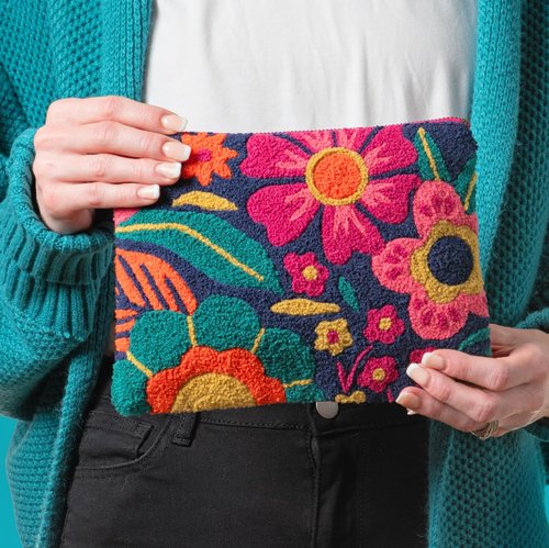 Karma Embroidered Carry All, Retro Floral