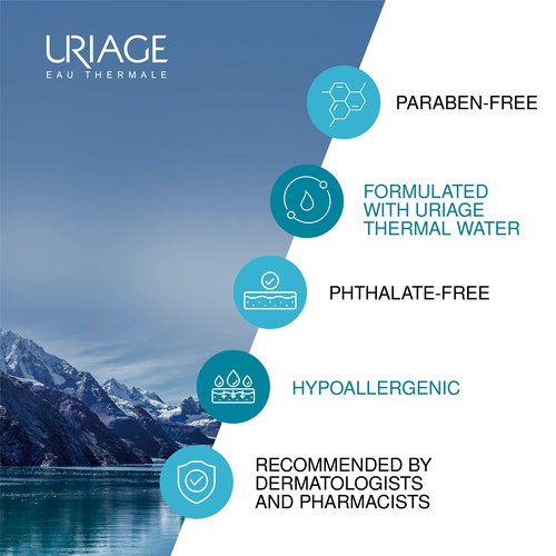 Uriage Cleansing Cream 6.8 fl.oz. | Face & Body Cleanser with 1/3 Nourishing Milk | 2 in 1 Care: Nourishing Shower Cream for all Skin Types, Suitable All the Family - Soap-Free