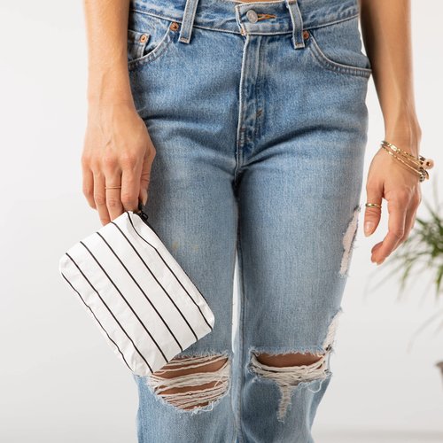 ALOHA Collection Mini Pinstripe Pouch