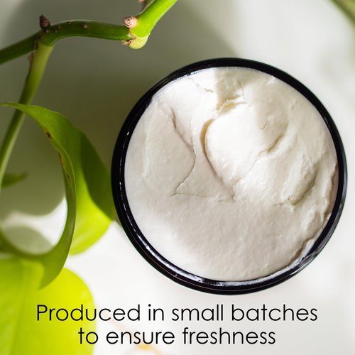 Lavender Body Butter with Shea Butter, Jojoba & Lavender Essential Oil - Natural Lotion for Women, Non-Greasy Moisturizer for Dry Skin, Whipped Body Cream