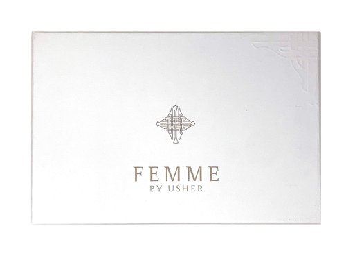Usher Femme Gift Set for Women - Eau De Parfum Spray (3.4 Oz) + Body Lotion + Shower Gel