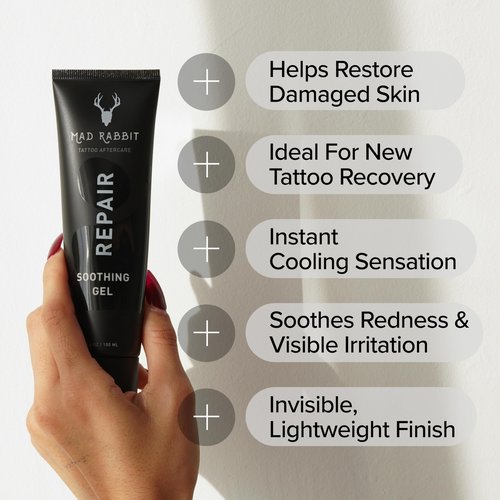 Mad Rabbit Tattoo Aftercare Soothing Gel & Moisturizer + Balm & Cream Bundle