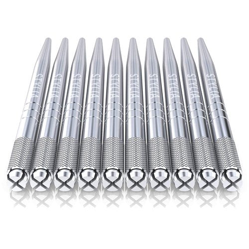 20 Piece Microblading Pens Kit, Disposable Aluminum Handles For Permanent Makeup Eyebrow, Professional Microblade Supplies Pen Tool For Fuller Lush Brows with Lock-Pin and Ergonomic Grip