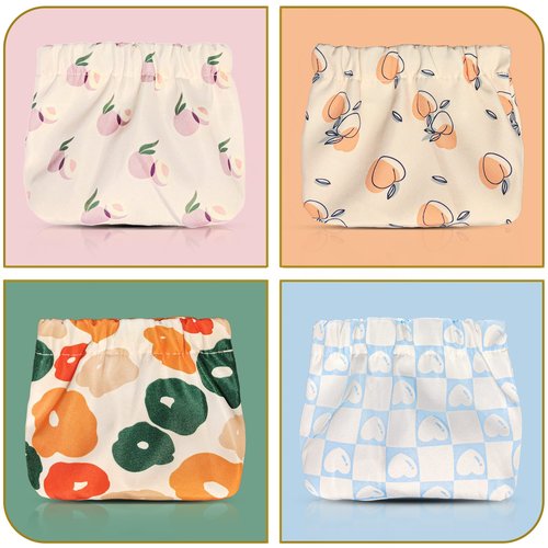 Vcekract Mini Makeup Bag for Purse - 4 PCS Cosmetic Bags for Women, Waterproof Travel Bag, Lipstick Organizer