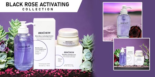 BIOCHEM Black Rose Activating Essence - 4.06 fl. oz / 120 ml, Hydrating & Anti-Aging Facial Essence with Luxurious Formula for Skin Radiance, Serum-Like Tesxture, Firm & Resilient Skin