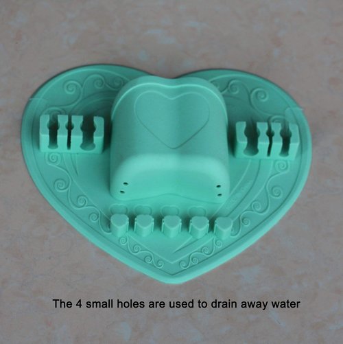 LORMAY Silicone Makeup Brush Organizer + Makeup Brush Cleaning Mat - Brush Holder for Air Drying. Easy to Mount to Wall, Mirror, Dresser or Tile (Mint Green)