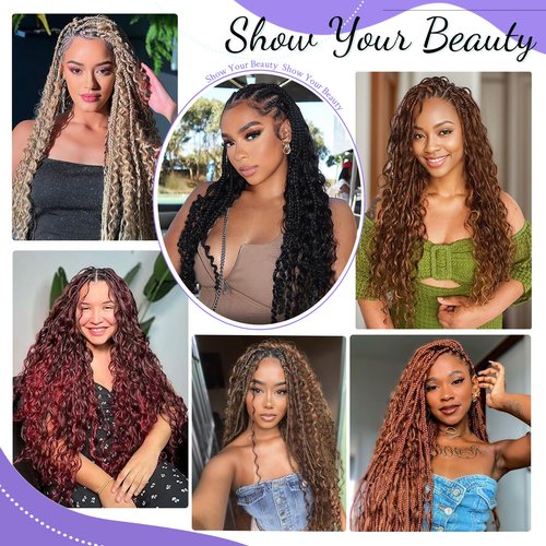 Human Braiding Hair for Boho Braids Human Hair 3 Bundles/Pack 110g 14 Inch Deep Wave Bulk Human Hair for Braiding Curly Knotless 12A Brazilian Virgin Ombre Balayage