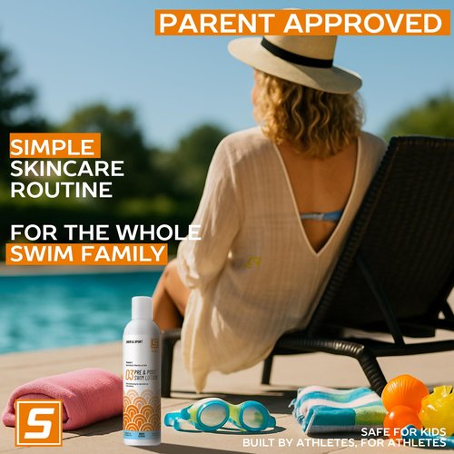 Solpri Pre and After Swim Lotion with Vitamin C 8 Fl Oz - Pre Swim Chlorine Skin Protection, Pre Swim Lotion for Chlorine (8 Fluid Ounce, Warm Citrus)