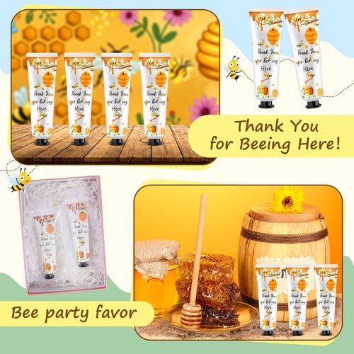 Swiffen 48 Sets Honey Hand Cream Gifts Bulk Baby Shower Hand Cream Travel Size Lotion Bulk Fall Thanksgiving Party Supplies Favors Birthday Wedding for Guest