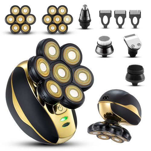 VOTMONI Head Shaver for Bald Men - Upgrade 7D Electric Razors, Multifunctional Hair Shaving Grooming Kit, Waterproof Wet & Dry