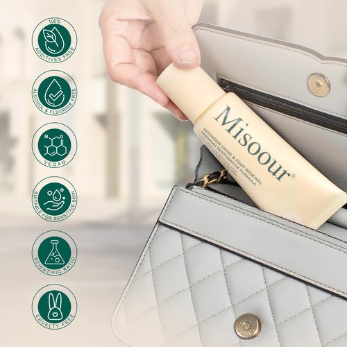 Misoour 25% Urea Cream with 2% Salicylic Acid & 5% AHA + Aloe Vera, Moisturizer for Dry, Rough Skin, Helps Soften Cracked Heels, Elbows, Hands, Non-Greasy Formula (2.12 oz Tube)