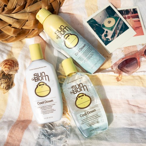 Sun Bum Cool Down Hydrating After Sun Lotion with Hydrating Aloe, Cocoa Butter and Vitamin E - Moisturizing Sun Burn Relief - Gluten Free, Vegan - 6oz Tube