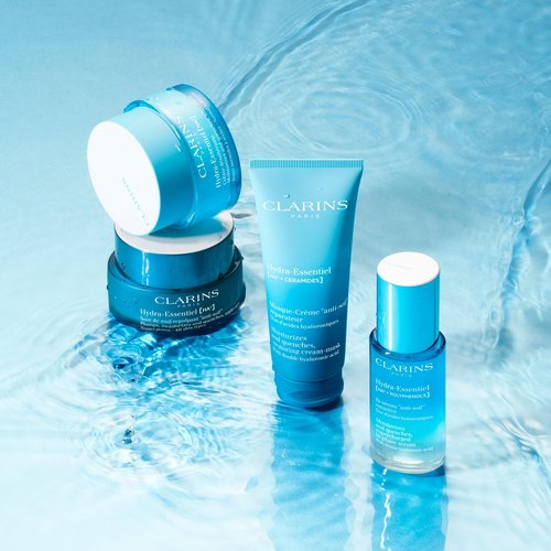 Clarins Hydra-Essentiel Face Mask | Hydrating Face Mask | Visibly Plumper Skin + 24H Hydration* | Revives Radiance | Double Dose Of Hyaluronic Acid | Visibly Smoothes | All Skin Types | 2.5 Oz
