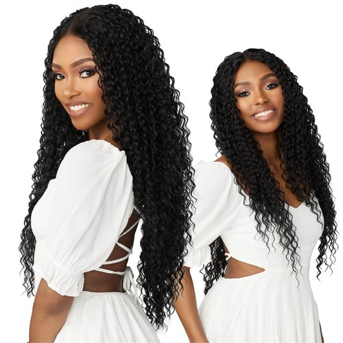 Sensationnel Dashly Wig - Unit 33 Non Lace Cap Ready to Wear Ear to Ear Lacepart Synthetic (1B OFFBLACK)