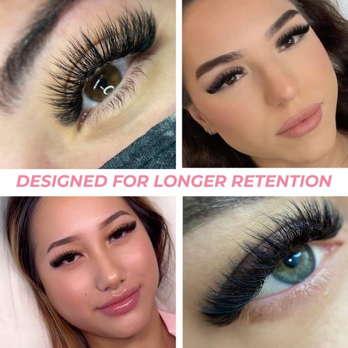 One V Salon Pro 10D Ultra-Speed Promade Fans, 1000 Premade Mega Volume Lash Fans | C Curl | 0.05 | 8–14 mm Mixed Lengths | Thin Base, Fast Application Eyelash Extensions(Ultra 10D-0.05-C Curl)