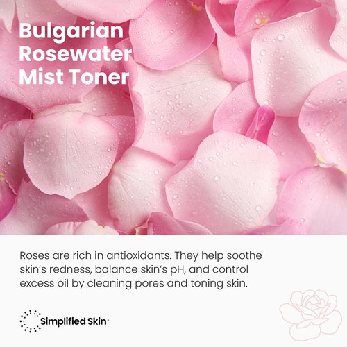 Rose Water Spray for Face & Hair (Refill) - Organic USDA Certified Rosewater Facial Toner - Alcohol-Free Makeup Setting Hydrating Face Mist - Anti-Aging Toner Spray - 8 Fl Oz