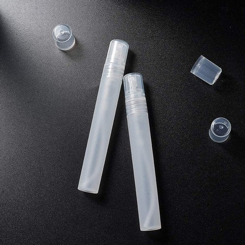 100Pcs/Pack,Frosted Plastic Tube Empty Refillable Perfume Bottles Spray for Travel and Gift,Mini Portable pen