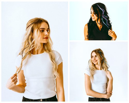 21 Neon Green & Turquoise Color Hair Extensions – 9”–14” Long – DIY Rooster Kit with 20 Micro-Link Beads – 100% Real Feathers – Eye-Catching Boho Style