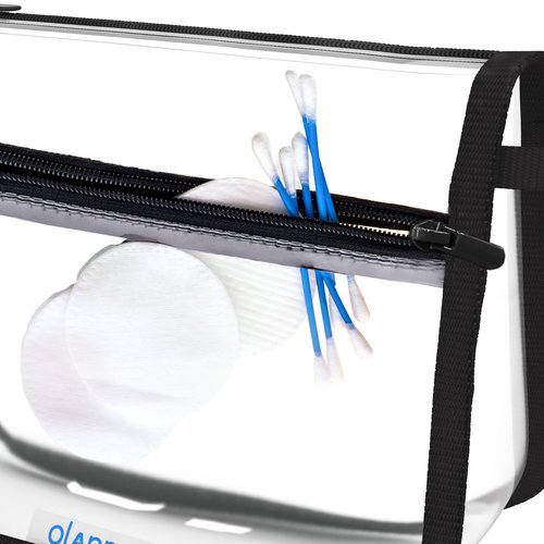 Olanmark TSA Approved Toiletry Bag - Quart Size Travel Bag for Toiletries - Reusable Clear Bag for Liquids - 311 Compliant Airplane Bag
