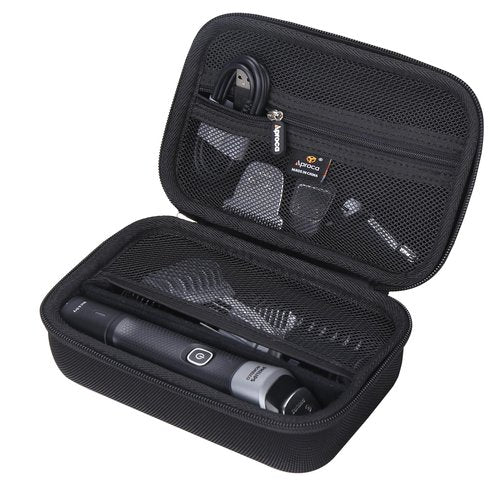 Aproca Hard Case Compatible with Philips NorelcoSeries 3000 5000 MG3740/40 MG3750/50 MG5970/49 Men's Electric Trimmer Shaver, Storage Portable Bag for Accessories (Case Only)
