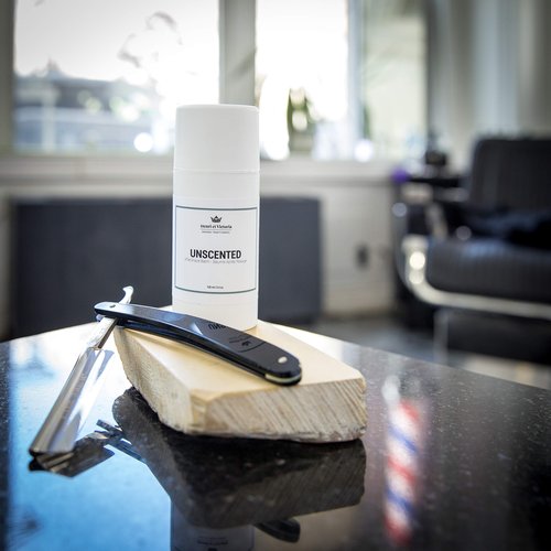 HENRI ET VICTORIA After Shave Balm for Men | Post Shave Balm - Unscented | Made by Skilled Artisans | Prevents and Cures Razor Burns | 3,4 oz