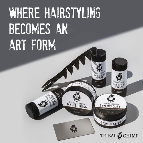 Tribal Chimp Hair Styling Powder, All-day Invisible Hold Hair Volumizer and Texture Powder for Men and Women, Styling Powder with Matte Finish - 6-Piece Set, 10g